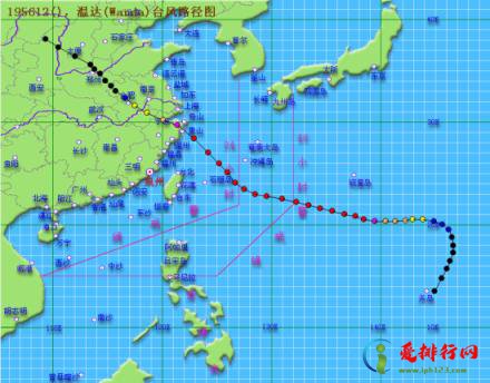 中国历史上强台风排行,中国史上十大强台风排名