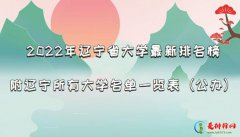 2022年辽宁省公办大学最新排名榜，附辽宁所有大学名单一览表